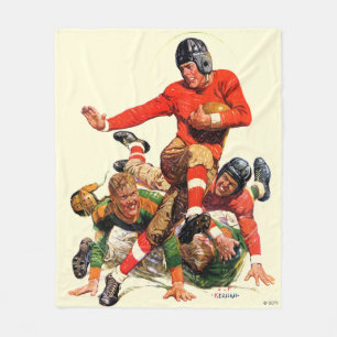 Football College Fleece Deken