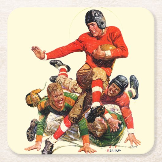 Football College Kartonnen Onderzetters (Voorkant)