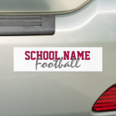 Football - Creëer je eigen schoolgeest Bumpersticker (Op auto)