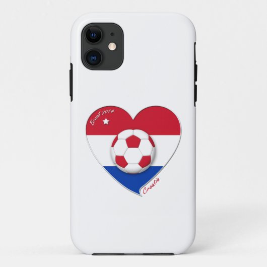 Football "CROATIA" Soccer Team Fútbol Croacia 2014 Case-Mate iPhone Case (Achterkant)