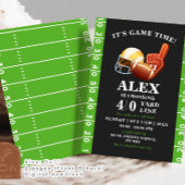 Football Crossing Yard Line Verjaardag voor volwas Kaart