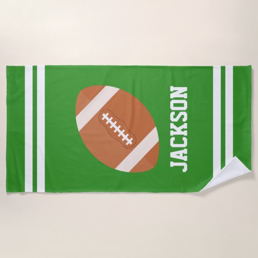 Football Custom Kinder Strandlaken (Voorkant)