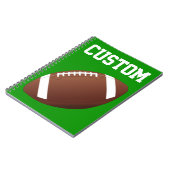 Football Custom Player of Team Name Sports Notitieboek (Linkerzijde)
