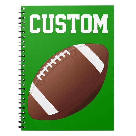 Football Custom Player of Team Name Sports Notitieboek (Voorkant)
