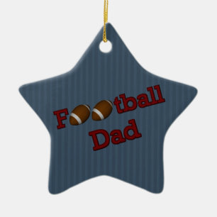 Football Dad Cute  Ornament