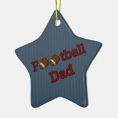 Football Dad Cute  Ornament (Links)