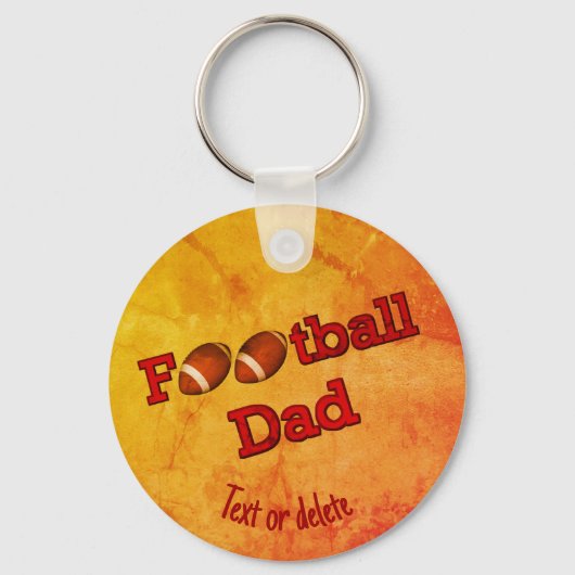 Football Dad Cute Personalized Sleutelhanger (Achterkant)