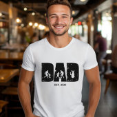 Football DAD en kind EST. Aangepast cadeau T-shirt