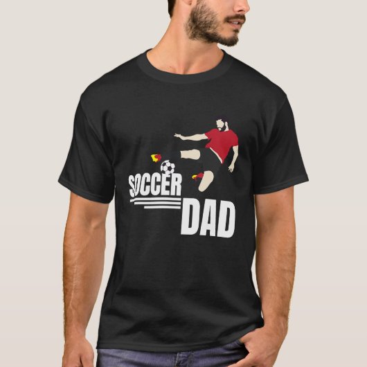 Football Dad Father Soccer Player  T T-shirt (Voorkant)