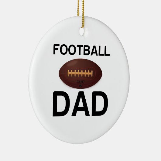 FOOTBALL DAD KERAMISCH ORNAMENT (Rechts)