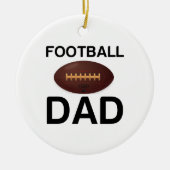FOOTBALL DAD KERAMISCH ORNAMENT (Voorkant)