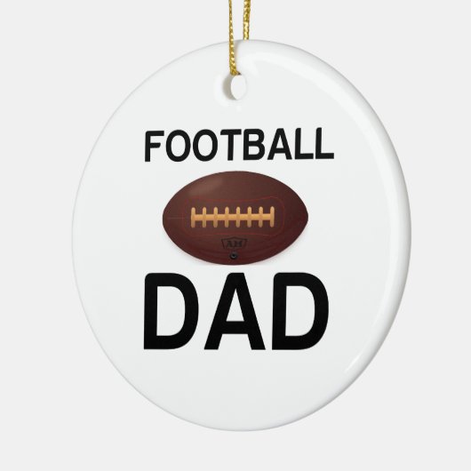 FOOTBALL DAD KERAMISCH ORNAMENT (Links)