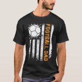 Football Dad Modern Vaderdag kerstcadeau T-shirt (Voorkant)