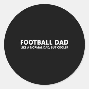 Football Dad Ronde Sticker