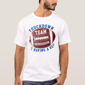 FOOTBALL DADDY BABY SHOWER T-SHIRT (Voorkant)