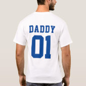 FOOTBALL DADDY BABY SHOWER T-SHIRT (Achterkant)