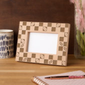 Football dambordpatroon gegraveerde lijstjes (Links)