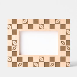 Football dambordpatroon gegraveerde lijstjes