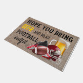 Football-decor, breng biermat mee Deurmat (Schuin)