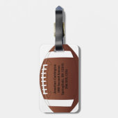 Football Design Bagagelabels (Achterkant verticaal)