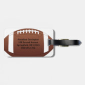 Football Design Bagagelabels (Achterkant horizontaal)