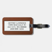 Football Design Bagagelabels (Achterkant horizontaal)