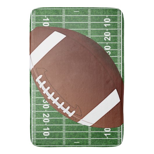 Football Design Bath Mat (Voorkant Verticaal)