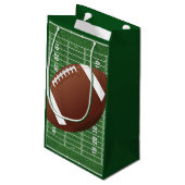 Football Design Cadeau Klein Cadeauzakje (Achterkant Gekanteld)