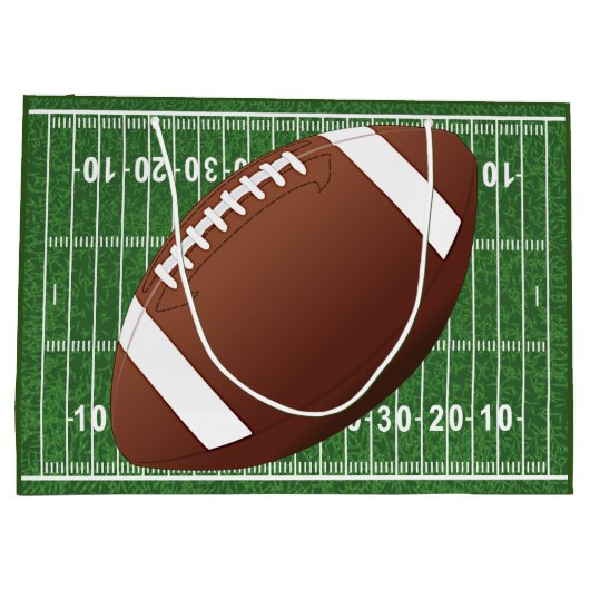 Football Design Cadeau Large Cadeautasje (Achterkant)