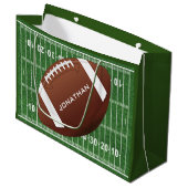 Football Design Cadeau Large Cadeautasje (Voorkant Gekanteld)