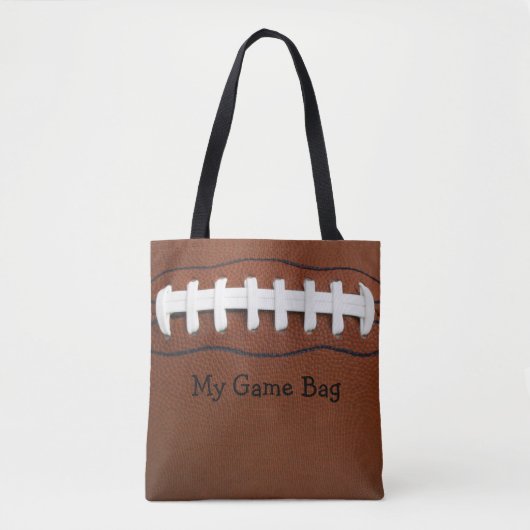 Football Design Canvas tas (Voorkant)