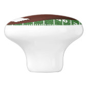 Football Design Ceramic Pull Pull of Knop (Zijkant)