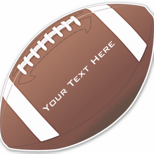 Football Design Contour Sticker (Voorkant)