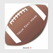 Football Design Contour Sticker (Vel)