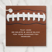Football Design Favor Kaart Bedankjes Labels (Voorkant)