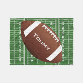Football Design Fleece Blanket (Voorkant (Horizontaal))