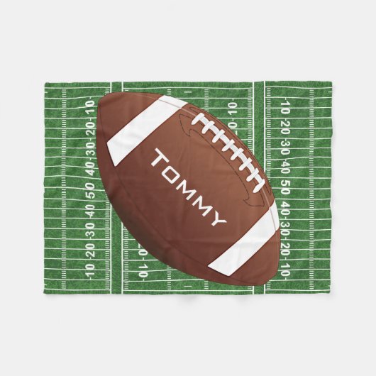 Football Design Fleece Blanket (Voorkant (Horizontaal))
