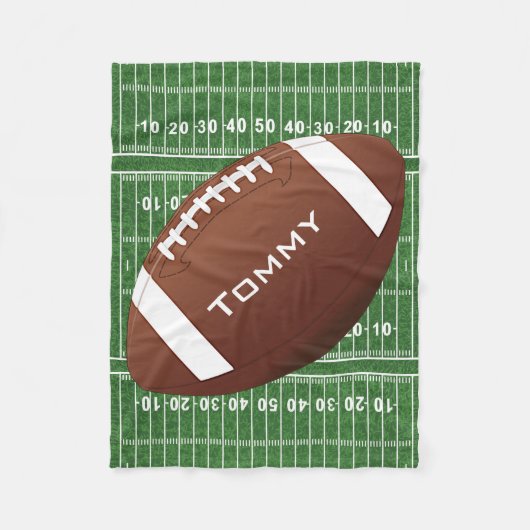 Football Design Fleece Blanket (Voorkant)