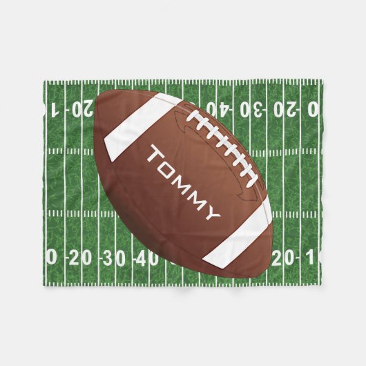 Football Design Fleece Blanket (Voorkant (Horizontaal))