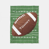Football Design Fleece Blanket Deken (Voorkant)
