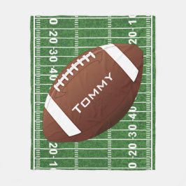 Football Design Fleece Blanket Deken