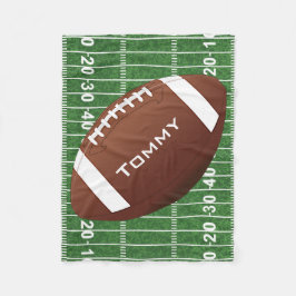 Football Design Fleece Blanket Deken