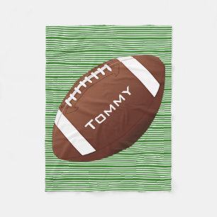 Football Design Fleece Blanket Deken