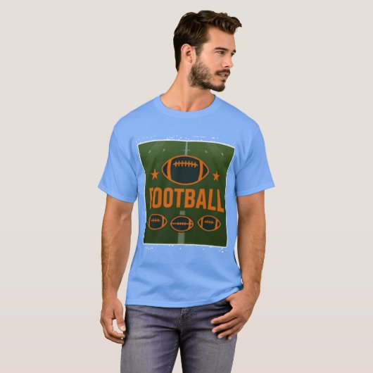 Football Design Graphic T-shirt (Voorkant volledig)