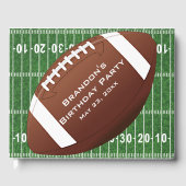 Football Design Guest Book Gastenboek (Voorkant)