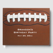 Football Design Guest Book Gastenboek (Voorkant)
