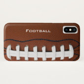 Football Design iPhone X Hoesje (Achterkant (horizontaal))