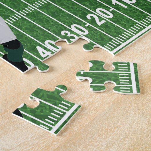 Football Design Jigzaag Puzzle Legpuzzel (Zijkant)