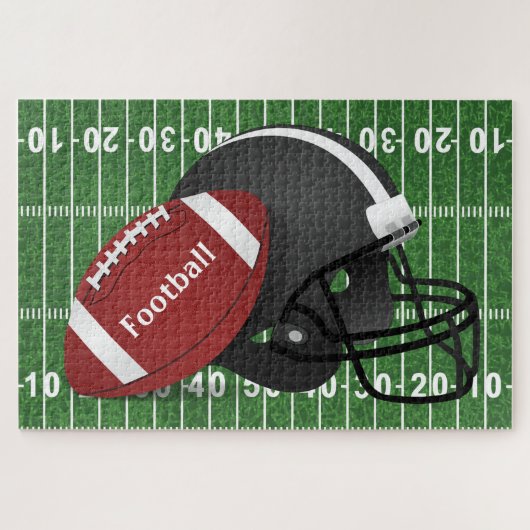 Football Design Jigzaag Puzzle Legpuzzel (Horizontaal)