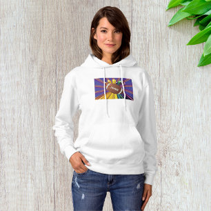 Football Design met Sterren Levendige Sport Fan Ar Hoodie
